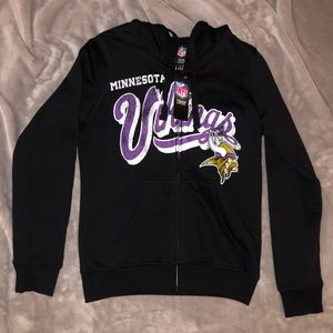 NFL Tops - NWT Vikings zip up team apparel from NFL NFL Tops - NWT Vikings zip up team apparel from NFL
